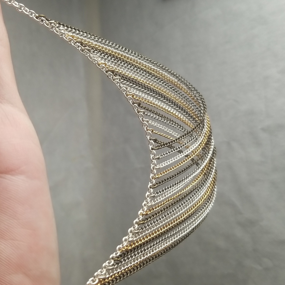 Multi-chain Statement Necklace - Picture 3 of 5